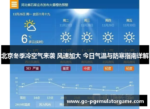 北京冬季冷空气来袭 风速加大 今日气温与防寒指南详解 北京冬季冷空气来袭 风速加大 今日气温与防寒指南详解